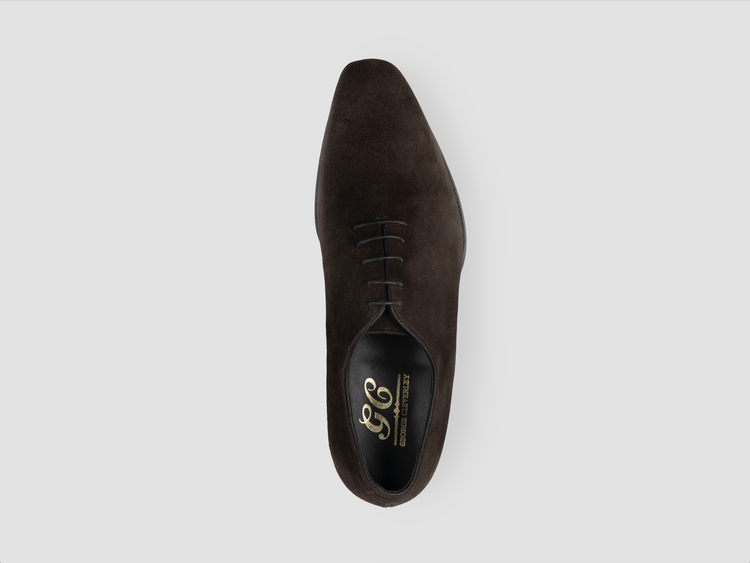 George Cleverley Merlin In Dark Brown Suede