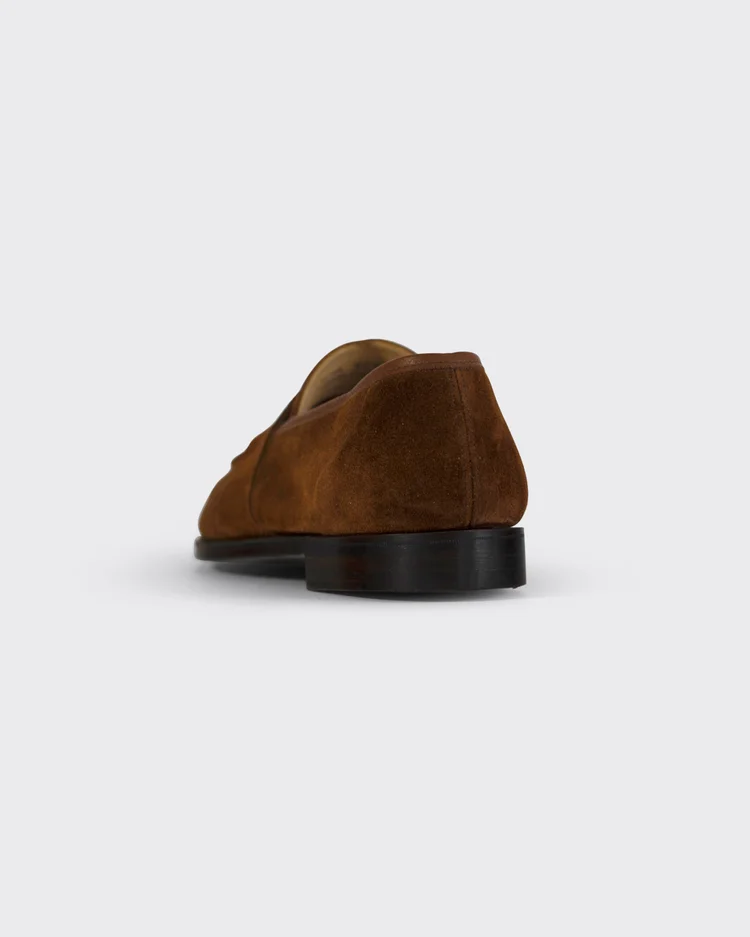George Cleverley Owen In Dark Brown Calf Suede