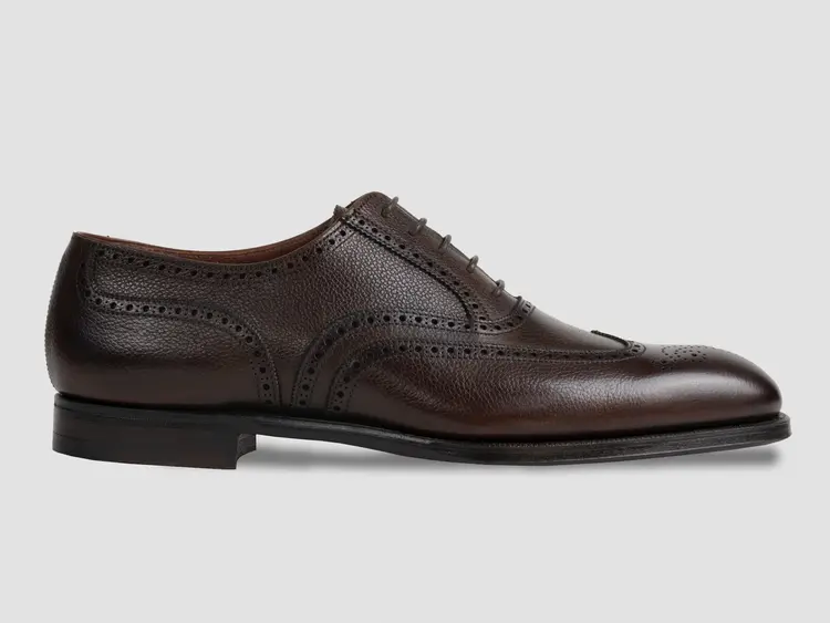 George Cleverley Reuben In Dark Brown Pebble Grain