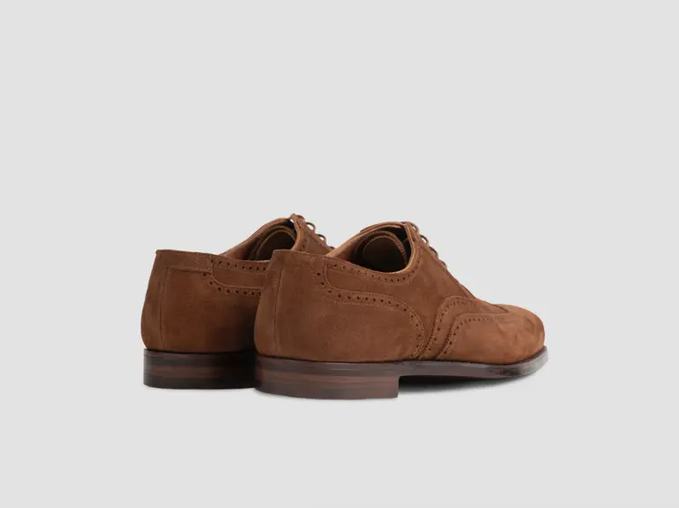 George Cleverley Reuben In Polo Brown Calf Suede