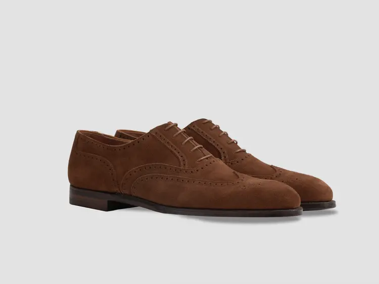 george cleverley Reuben in Polo Brown Calf Suede
