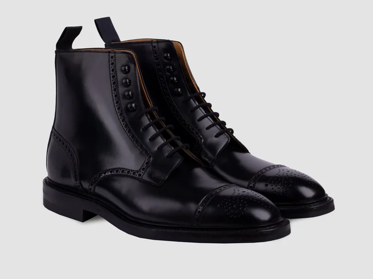 george cleverley Toby in Black Cavalry Calf