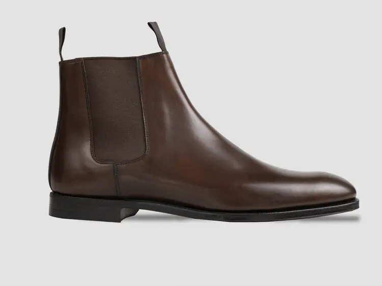 George Cleverley Jason In Dark Brown Burnished Calf