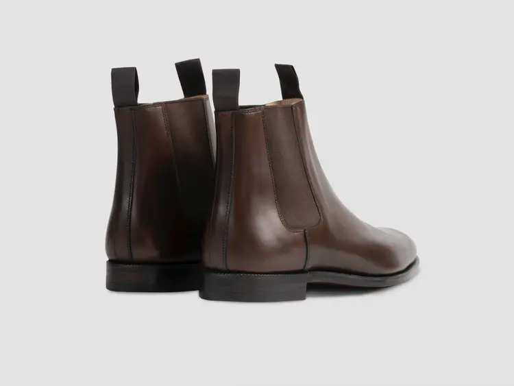 George Cleverley Jason In Dark Brown Burnished Calf