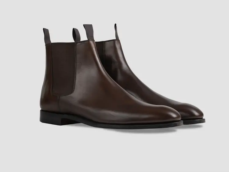 george cleverley Jason in Dark Brown Burnished Calf