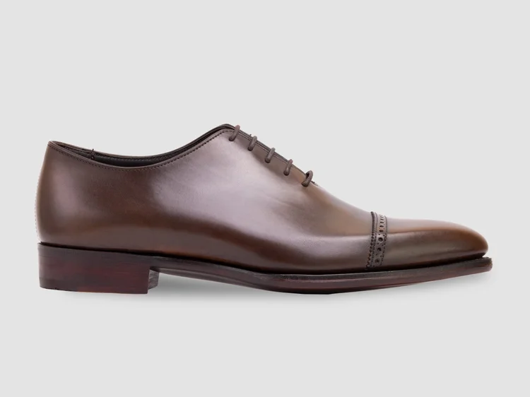 George Cleverley Melvin In Dark Brown Burnished Calf