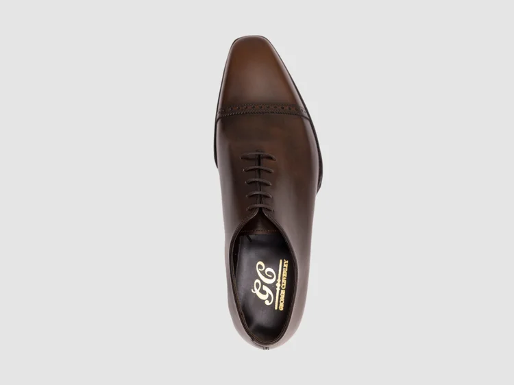 George Cleverley Melvin In Dark Brown Burnished Calf