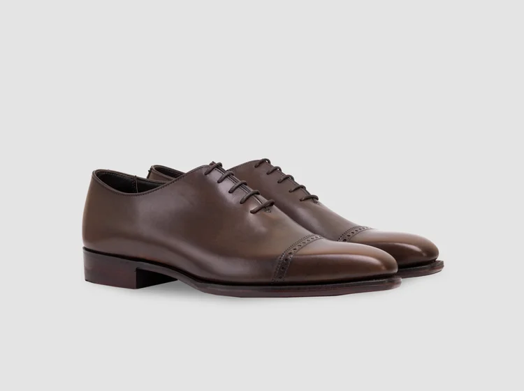 george cleverley Melvin in Dark Brown Burnished Calf