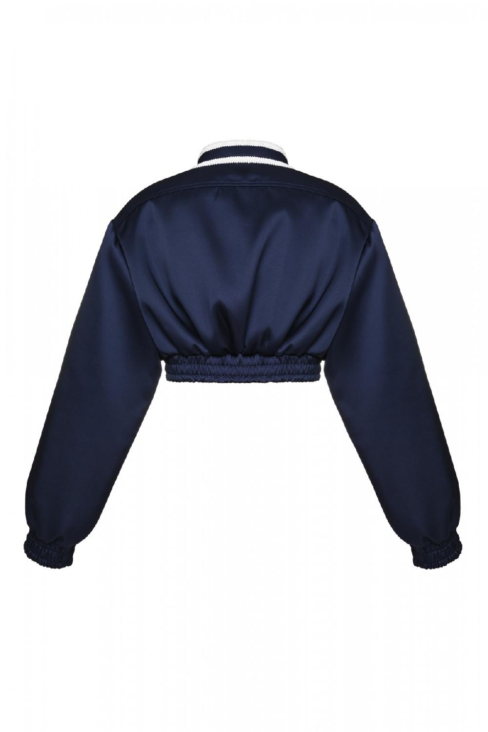George Keburia GEORGE KEBURIA - EMBELLISHED CROPPED BOMBER JACKET