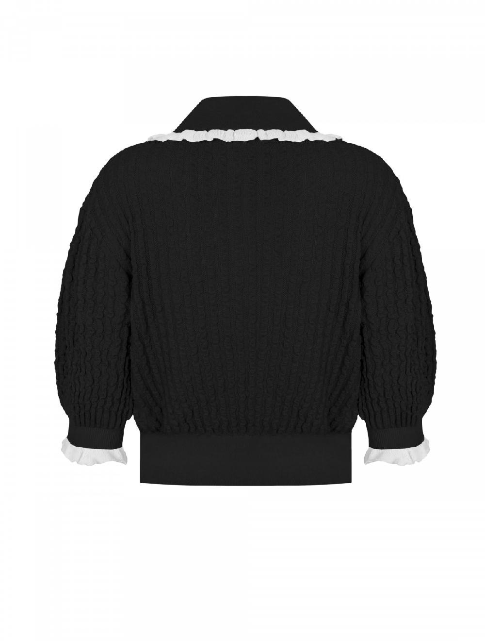 George Keburia GEORGE KEBURIA - EXTRA COLLAR KNIT TOP
