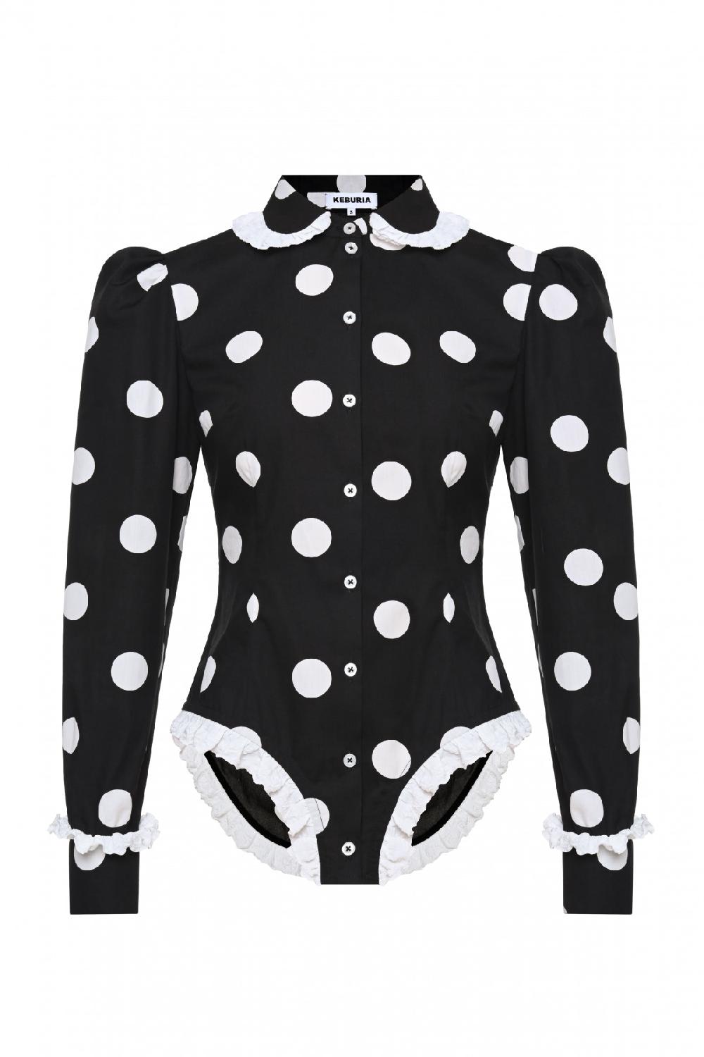 george keburia GEORGE KEBURIA - POLKA DOT SHIRT