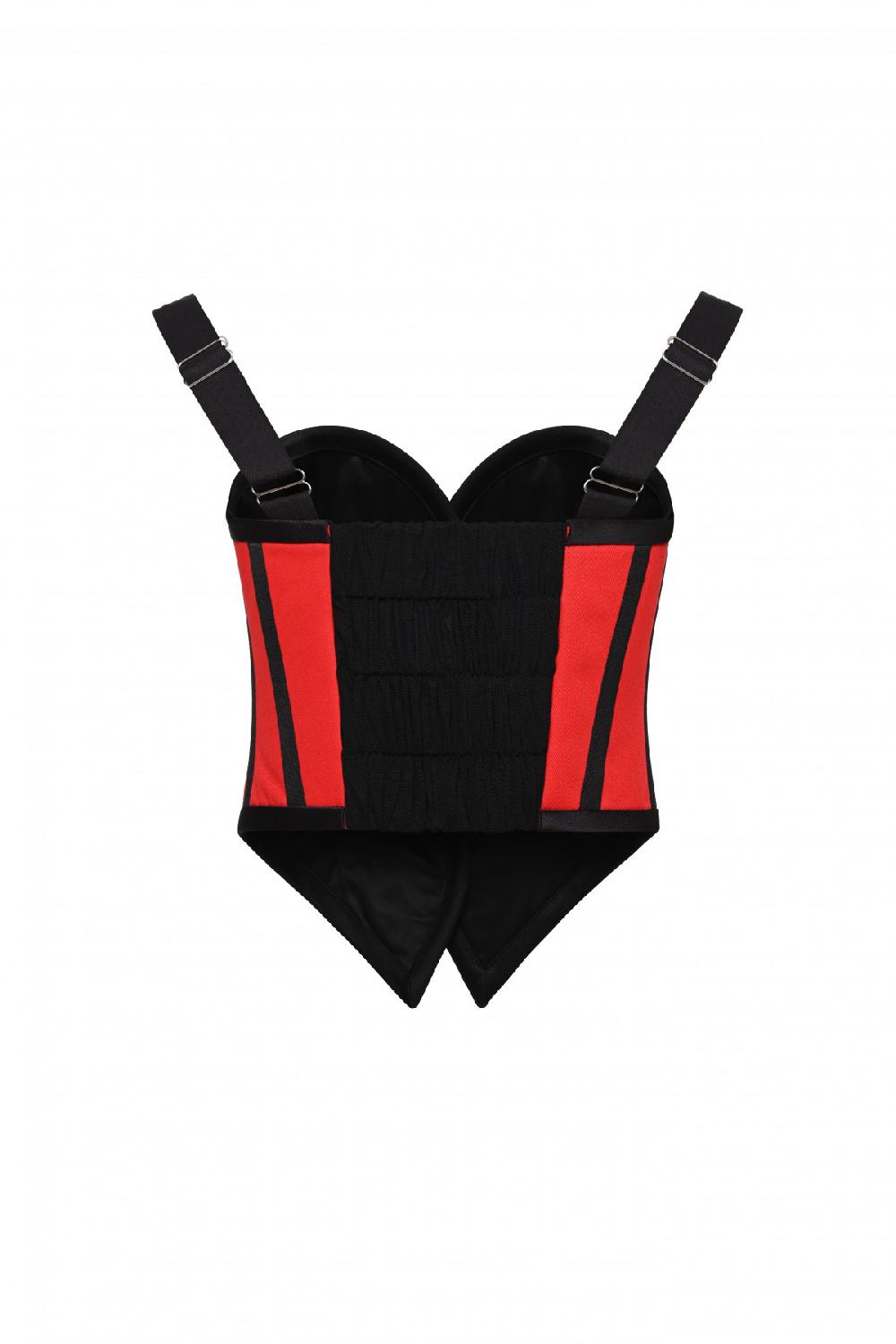 George Keburia GEORGE KEBURIA - RED SCULPTED CORSET