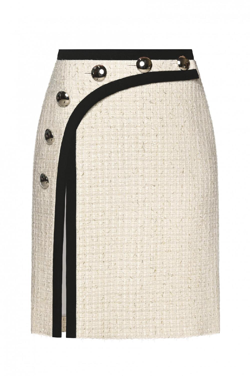 george keburia GEORGE KEBURIA - TWEED MIDI SKIRT