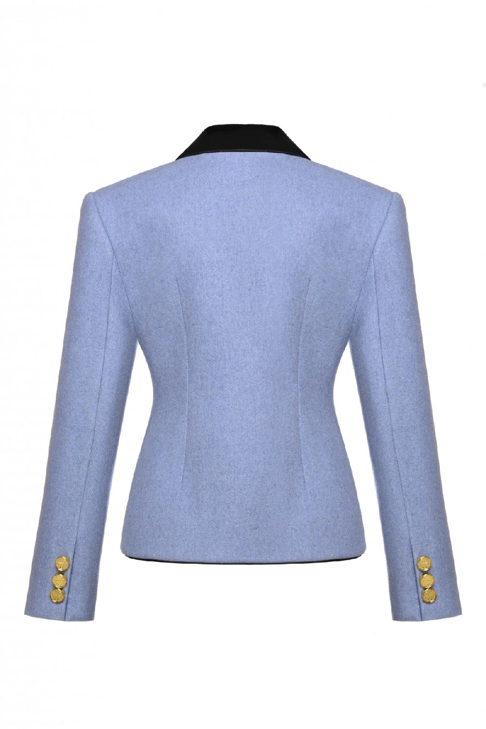 George Keburia GEORGE KEBURIA - VELVET LAPEL BLAZER