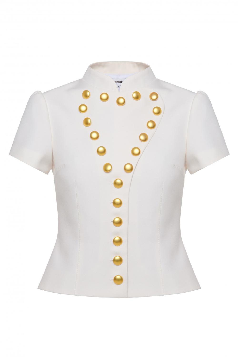 george keburia GEORGE KEBURIA - JACKET WITH HEART SHAPED BUTTONS