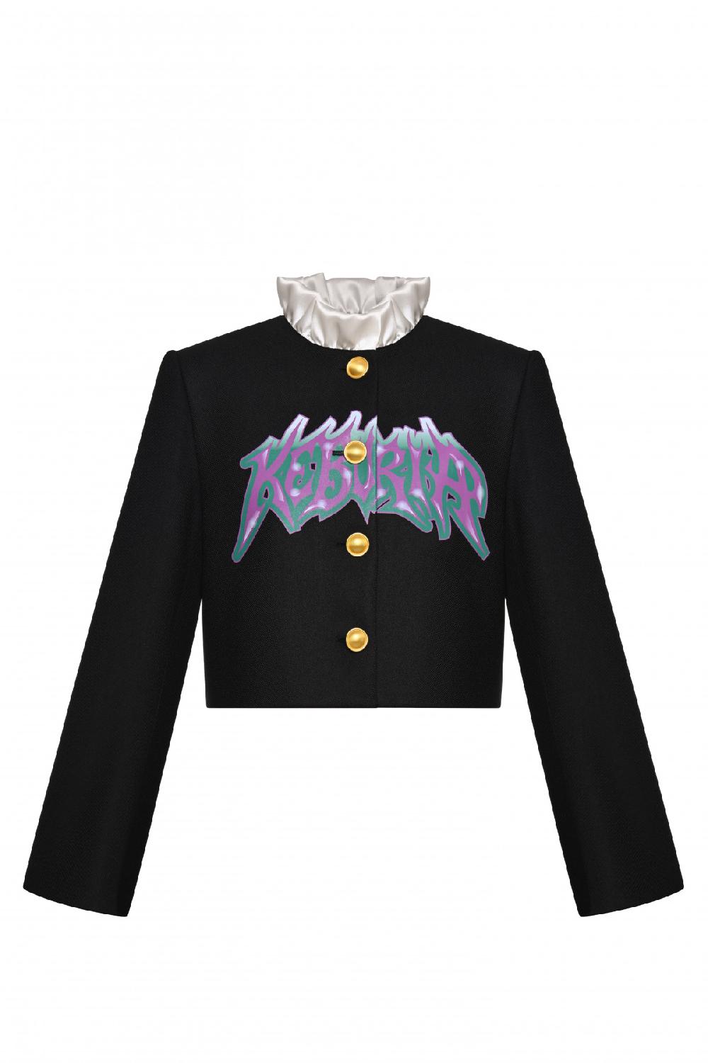 george keburia GEORGE KEBURIA - JACKET WITH KEBURIA PRINT