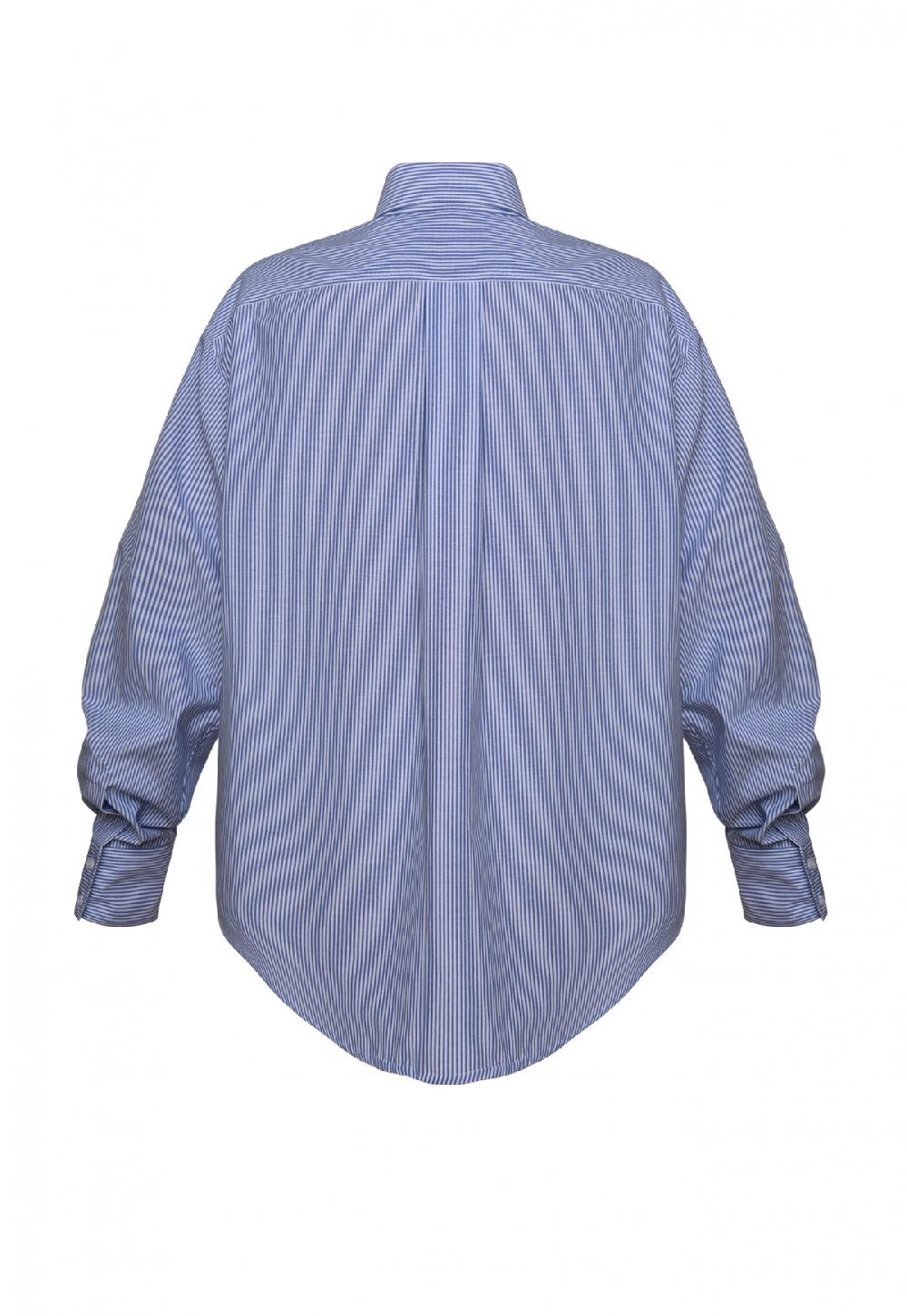 George Keburia GEORGE KEBURIA - PINTUCKED COTTON POPLIN SHIRT