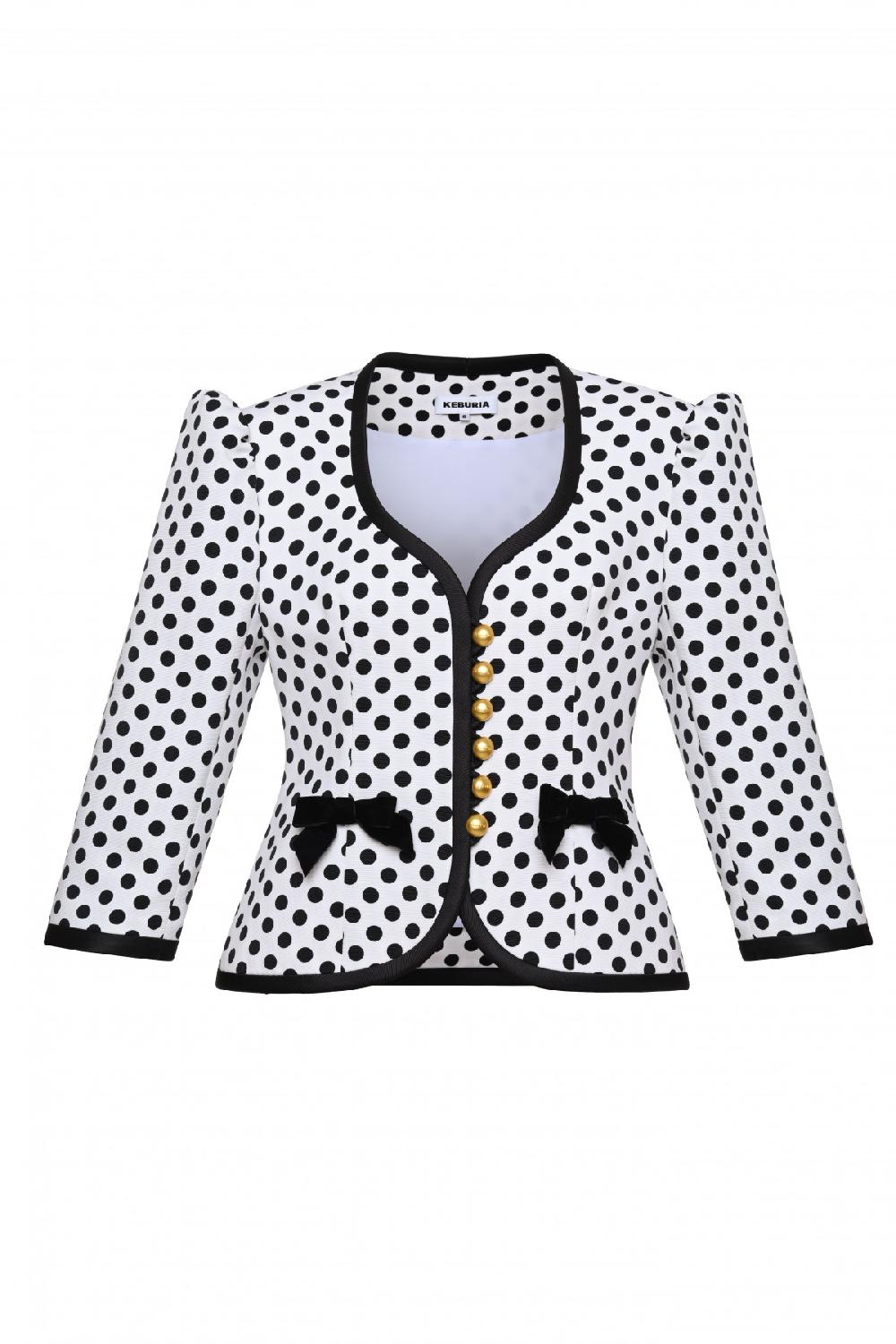 george keburia GEORGE KEBURIA - POLKA DOT SWEETHEART JACKET