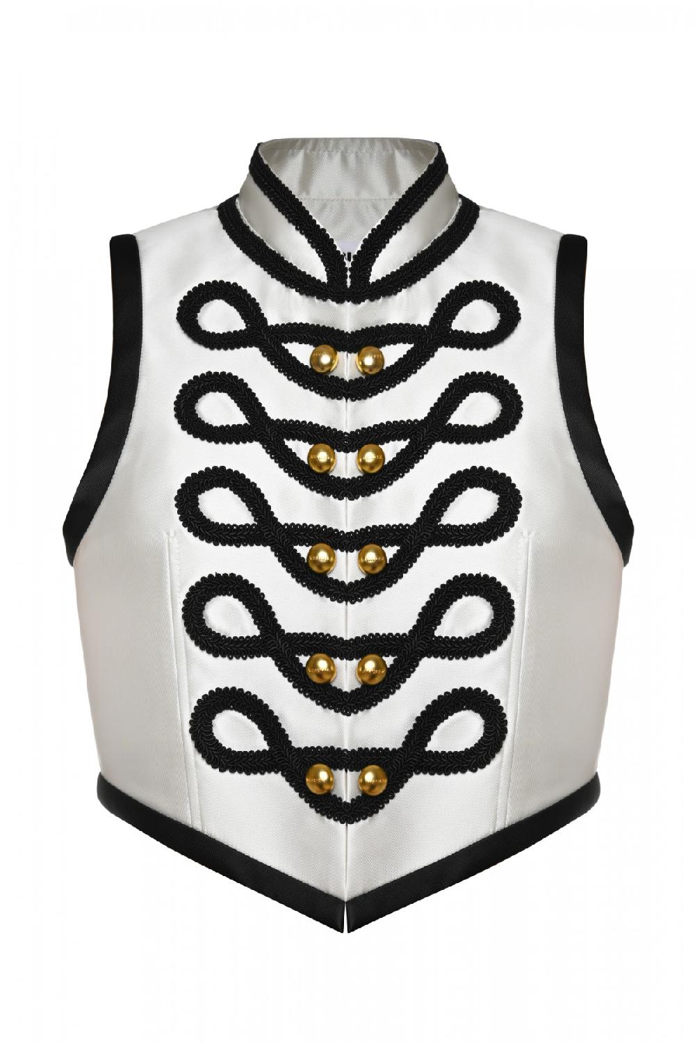 george keburia GEORGE KEBURIA - STRUCTURED EMBELLISHED VEST