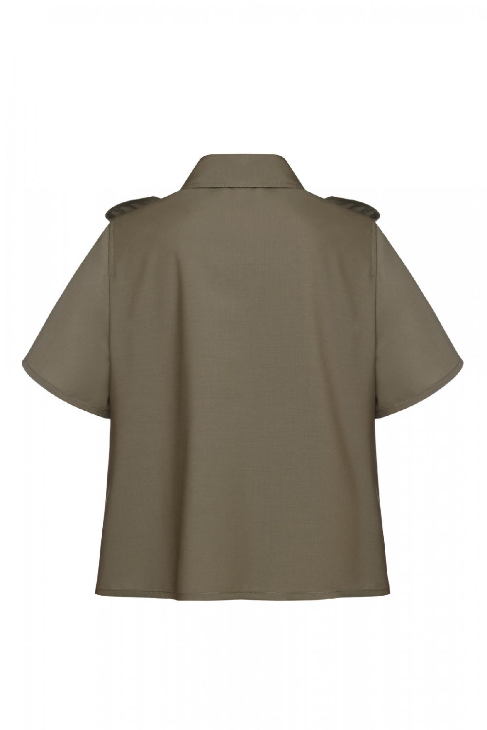George Keburia GEORGE KEBURIA - UTILITARIAN EMBELLISHED SHIRT