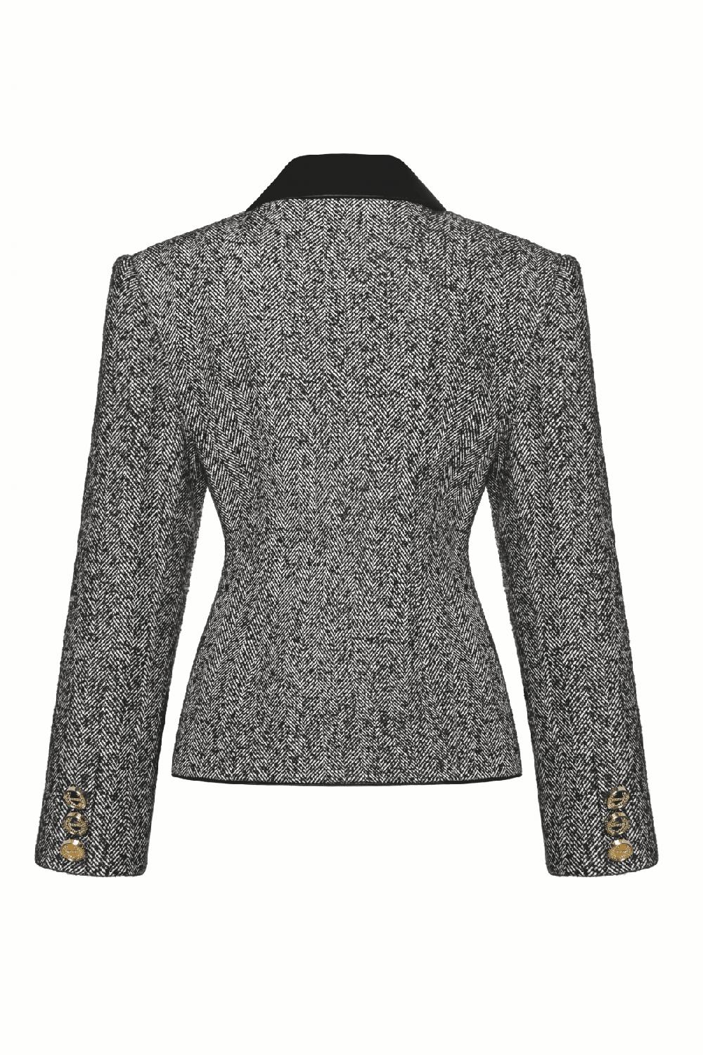George Keburia GEORGE KEBURIA - VELVET-EMBELLISHED BLAZER