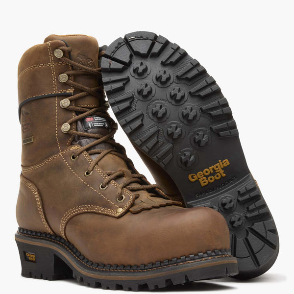 Georgia Boot Georgia Boot AMP LT Logger Composite Toe Insulated Waterproof Work Boo