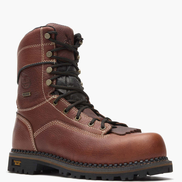 Georgia Boot Georgia Boot AMP LT Logger Composite Toe Low Heel Waterproof Work Boot Brown