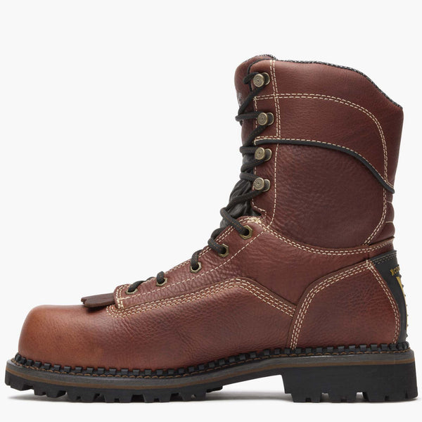 Georgia Boot Georgia Boot AMP LT Logger Composite Toe Low Heel Waterproof Work Boot Brown