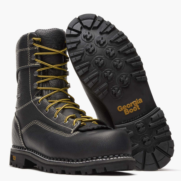 Georgia Boot Georgia Boot AMP LT Logger Composite Toe Waterproof Work Boot BLACK