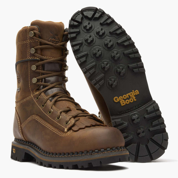 Georgia Boot Georgia Boot AMP LT Low Heel Logger Waterproof Work Boot CRAZY HORSE