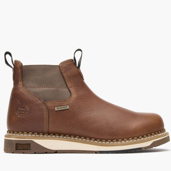 georgia boot Georgia Boot AMP LT Wedge Steel Toe Waterproof Chelsea Work Boot