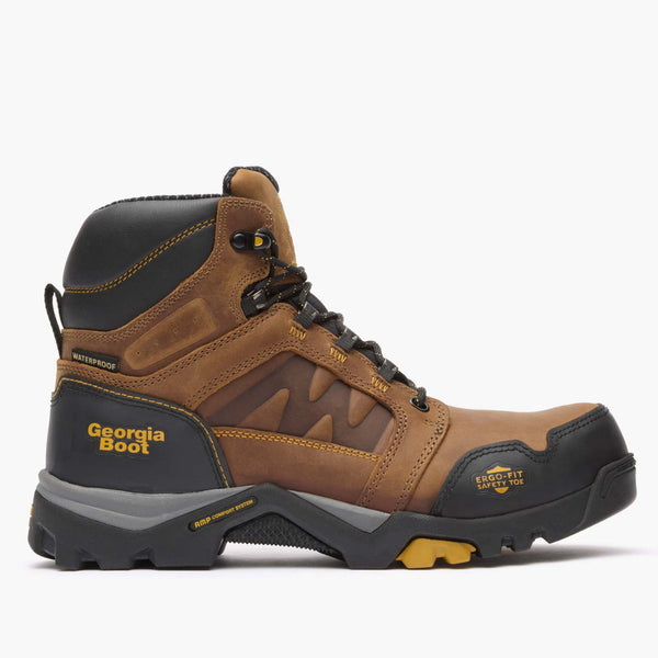 georgia boot Georgia Boot Amplitude Composite Toe Waterproof Work Boot TRAIL CRAZY HORSE