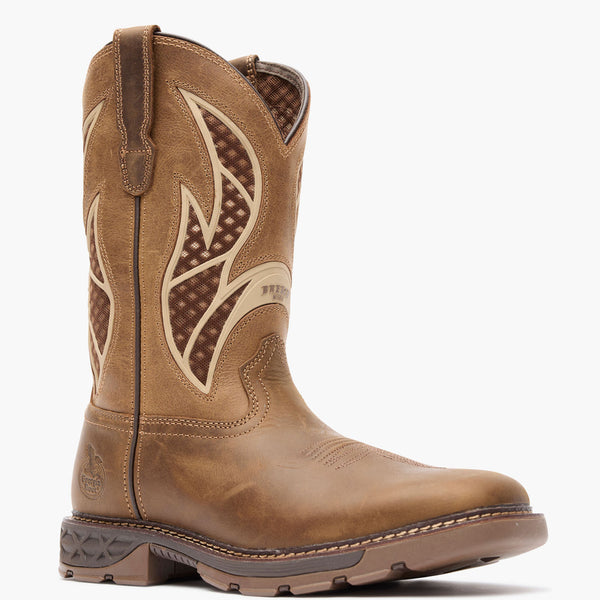Georgia Boot Georgia Boot Carbo-Tec FLX Alloy Toe Pull-on With InsulKul™ Work Boot BROWN TAN