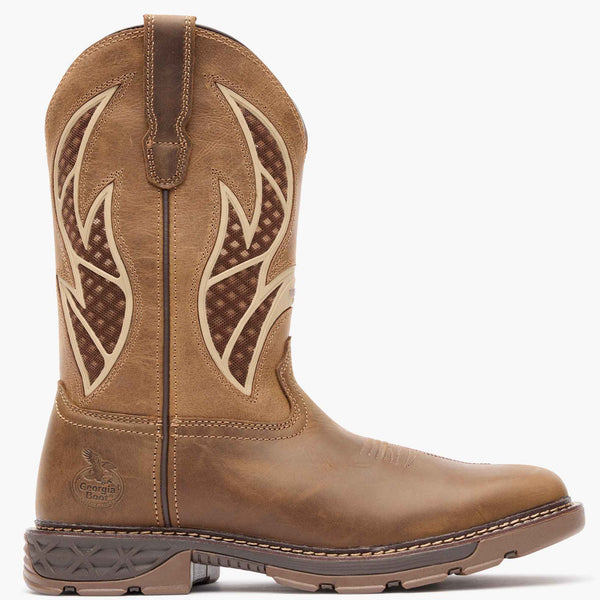 georgia boot Georgia Boot Carbo-Tec FLX Pull-on with InsulKul™ Work Boot BROWN TAN