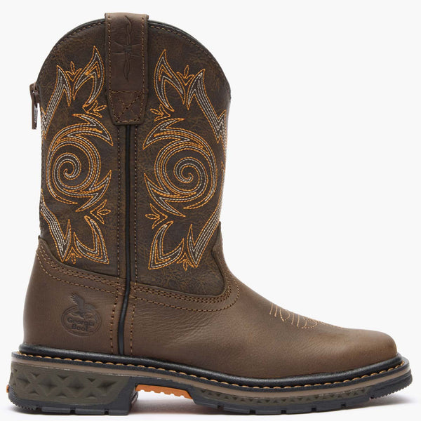 georgia boot Georgia Boot Carbo-Tec LT Little Kids Brown Pull on Boot Brown