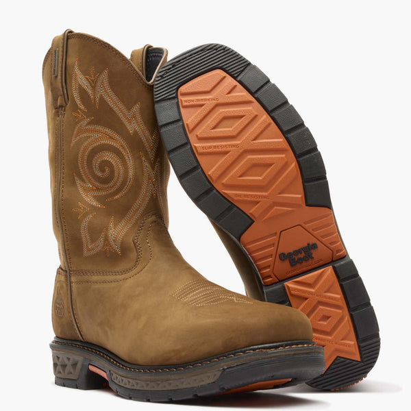 Georgia Boot Georgia Boot Carbo-Tec LT Steel Toe Waterproof Pull On Work Boot