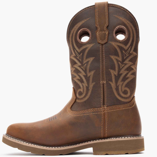 Georgia Boot Georgia Boot Core 37 Western 11" Steel Toe Waterproof Pull-On Work Boo Brown