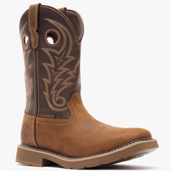 Georgia Boot Georgia Boot Core 37 Western 11" Waterproof Pull-On Work Boot Brown