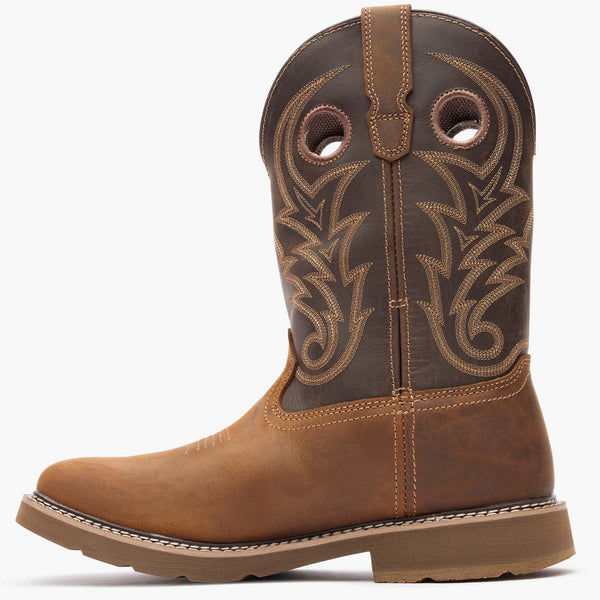 Georgia Boot Georgia Boot Core 37 Western 11" Waterproof Pull-On Work Boot Brown