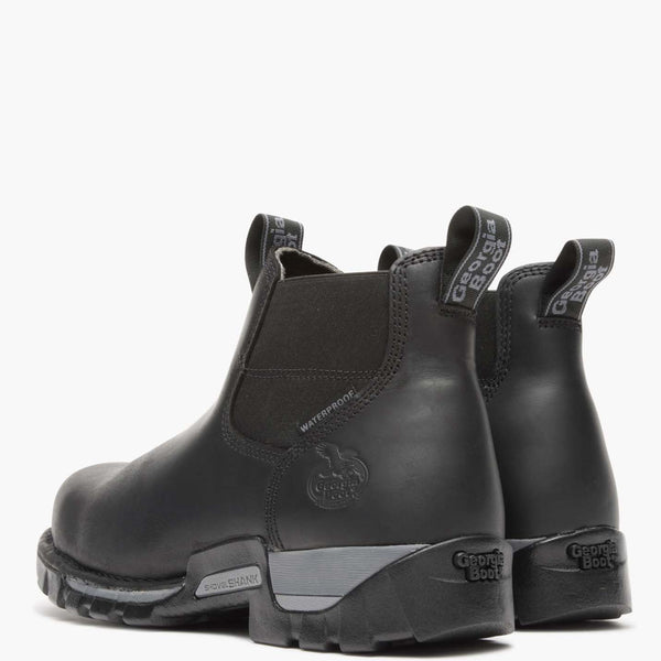 Georgia Boot Georgia Boot Eagle One Steel Toe Waterproof Chelsea Boot BLACK