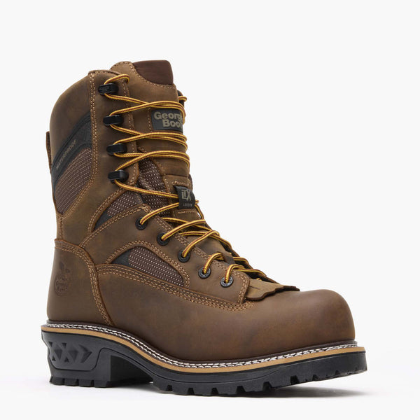 Georgia Boot Georgia Boot LTX Logger Composite Toe Waterproof Work Boot Brown