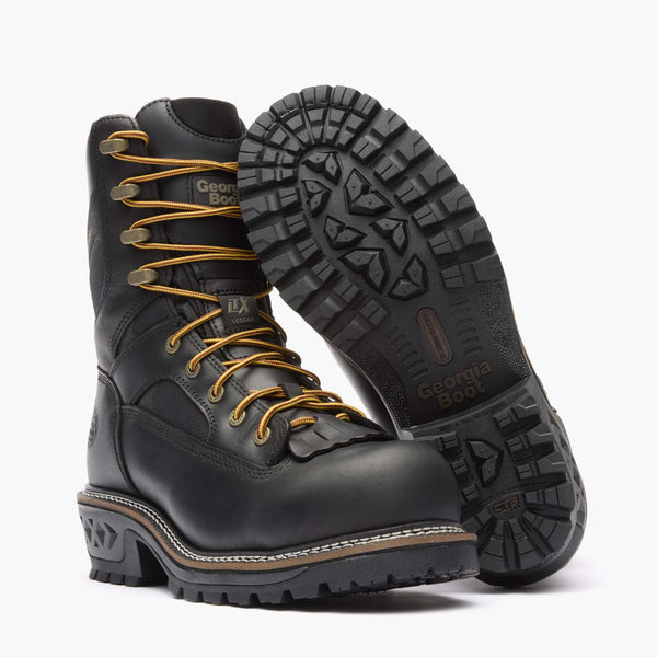 Georgia Boot Georgia Boot LTX Logger Composite Toe Waterproof Work Boot BLACK