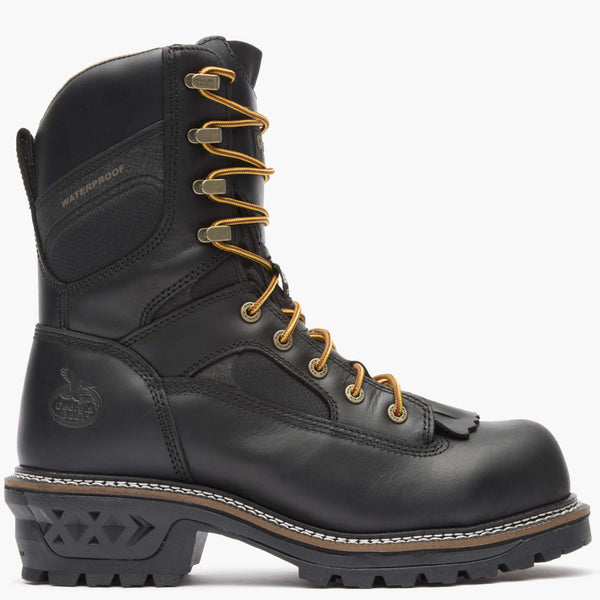 georgia boot Georgia Boot LTX Logger Composite Toe Waterproof Work Boot BLACK