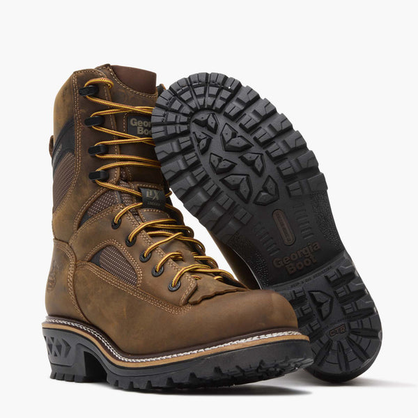 Georgia Boot Georgia Boot LTX Logger Waterproof Work Boot CRAZY HORSE