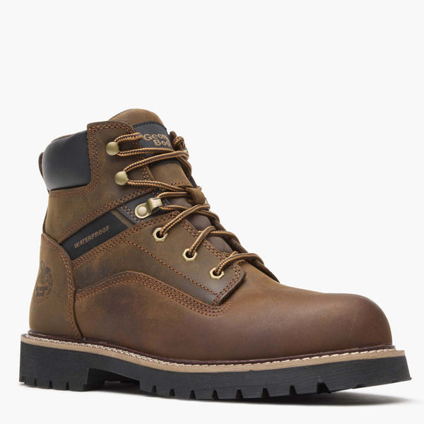 Georgia Boot Georgia Boot Men's Core 37 Steel Toe Waterproof Work Boot Brown