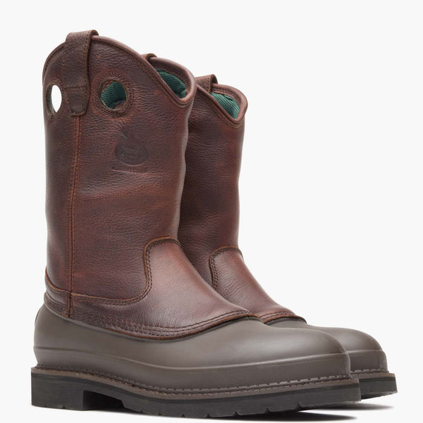 Georgia Boot Georgia Boot Muddog Steel Toe Wellington Work Boot SOGGY BROWN