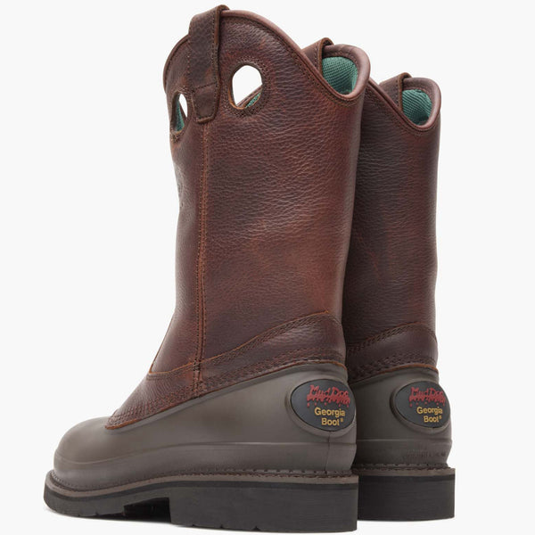 Georgia Boot Georgia Boot Muddog Steel Toe Wellington Work Boot SOGGY BROWN