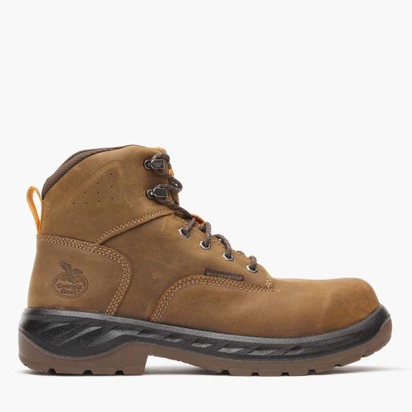 georgia boot Georgia Boot OT Alloy Toe Waterproof Work Boot Brown