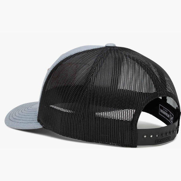 Georgia Boot Georgia Boot Unisex Leather Patch Trucker Hat Black/Grey