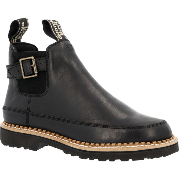 Georgia Boot Georgia Boot Women's Black Buckle Chelsea Romeo